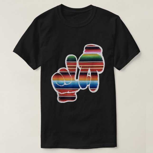 T-shirt LA Sarape Los Angeles LA Sarape East LA Baseball M (Design devant)