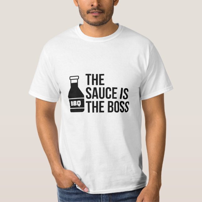 T-SHIRT LA SAUCE EST LE BOSS (Devant)