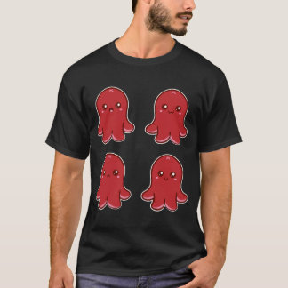 T-shirt La saucisse mignonne de poulpe font dans le genre