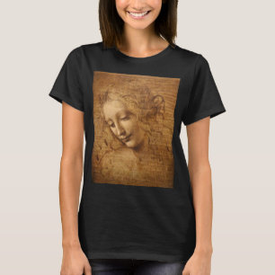 T-shirt La Scapigliata de Léonard de Vinci, Tête de femme