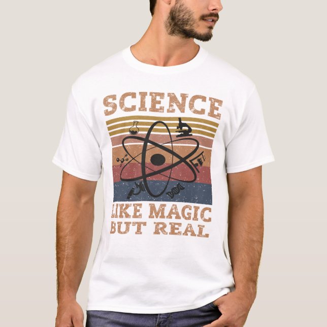 T-shirt La science comme la magie mais la vraie (Devant)