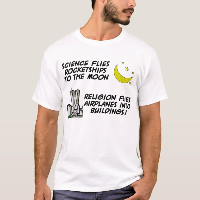 T-shirt La Science contre la religion (Devant)