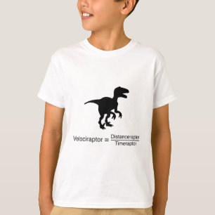 T-shirt la science drôle de velociraptor