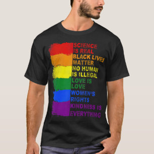 T-shirt La science en détresse est une vraie vie noire mat