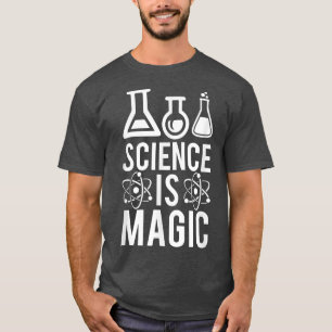 T-shirt La science est la magie Chimie Biologie Physique