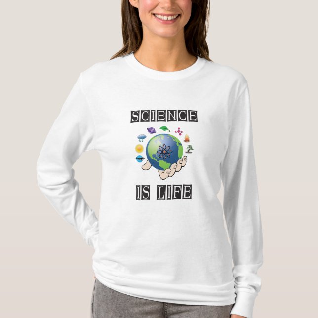 T-shirt La science est la vie (Devant)