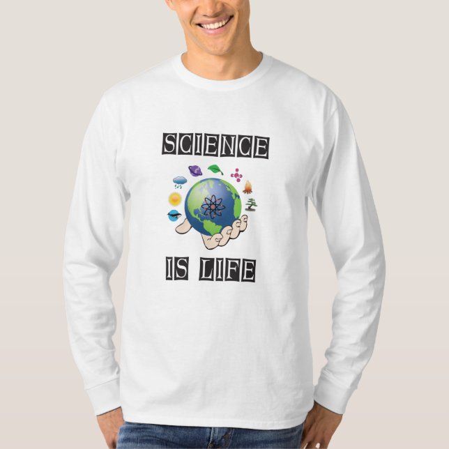 T-shirt La science est la vie (Devant)