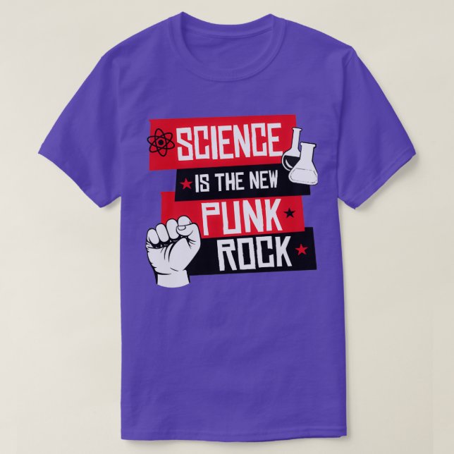 T-shirt La science est le nouveau Punk Rock (Design devant)