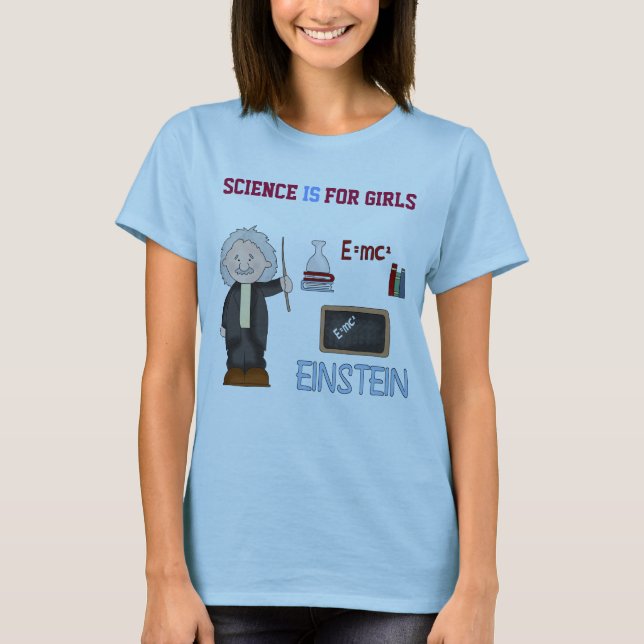 T-shirt La Science Est Pour Les Filles, La Science Est Amu (Devant)