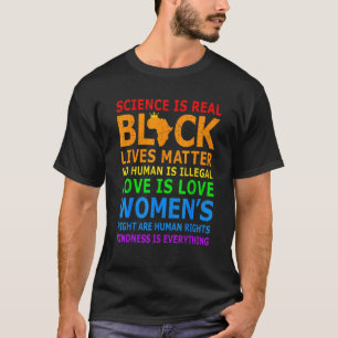T-shirt La science est réelle Mois de l'histoire des Noirs