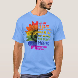 T-shirt La science gay pride est une vraie vie noire matiè