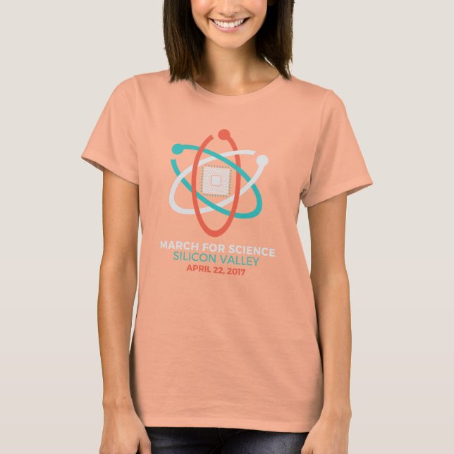 T-shirt La Science mars T de la marine des femmes (Devant)