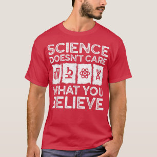 T-shirt La science se fiche de ce que vous croyez Hommes F