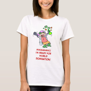 T-shirt La scientifique féminine est prête pour la domin