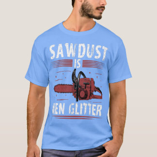 T-shirt La sciure est une parties scintillant masculine