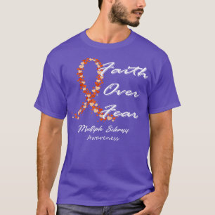 T-shirt La Sclérose En Plaques La Foi Sur La Peur Dans