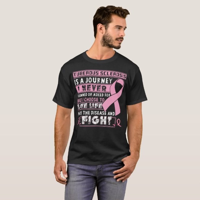 T-shirt La sclérose tubéreuse n'est jamais un voyage I (Devant entier)