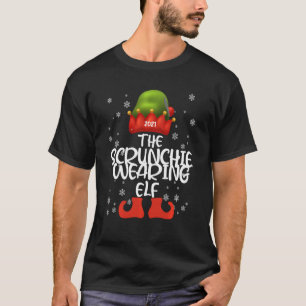 T-shirt La Scrunchie Portant Un Elfe Famille Correspondant
