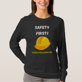 T-shirt La Sécurité Première Journée Mondiale De La Sécuri