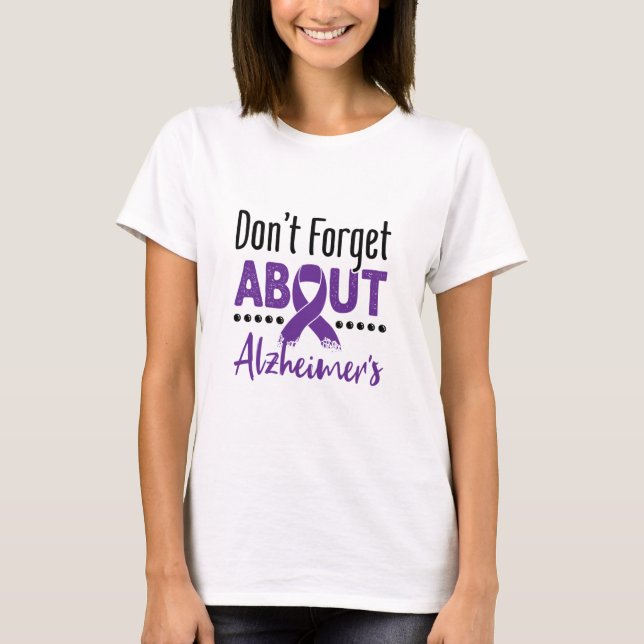 T-shirt La sensibilisation à la maladie d'Alzheimer N'oubl (Devant)