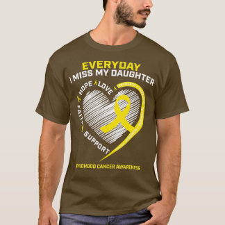 T-shirt La sensibilisation au cancer de l'enfance est en m