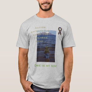 T-shirt La sensibilisation sur l'autisme, 1 dans 150…