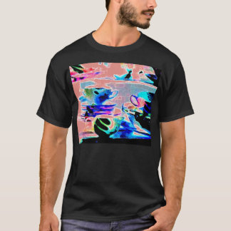 T-shirt La sérénade bombe le rose rayé