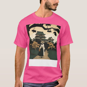 T-shirt La sérénité d'Ukiyoe Une promenade gracieuse par l