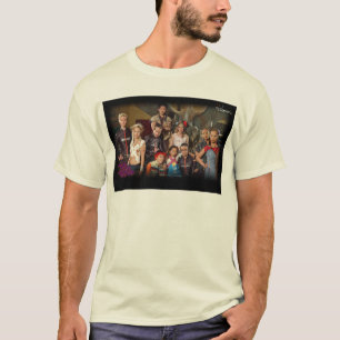 T-shirt La série de tribu 5 groupes a tiré la partie