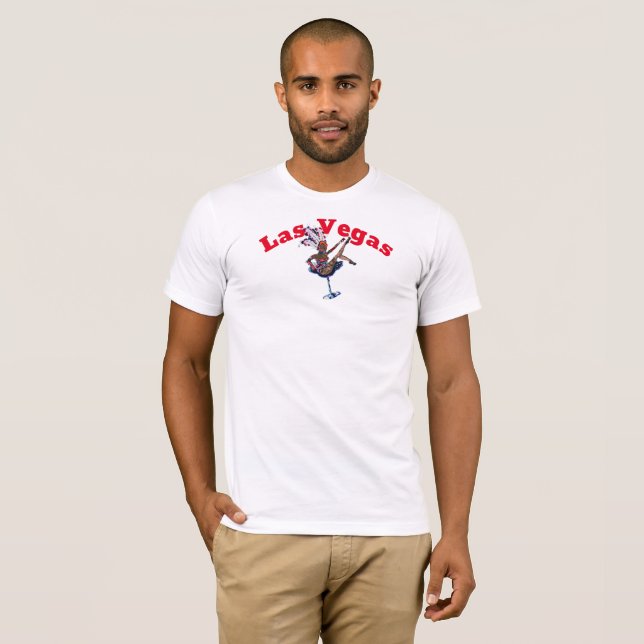 T-shirt  La Showgirl de Las Vegas   (Devant entier)