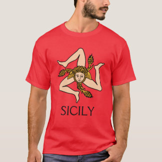 T-shirt La Sicile - chemise sicilienne de Triskelion