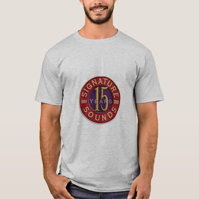 T-shirt la signature 15years retentit la chemise d'artiste (Devant)