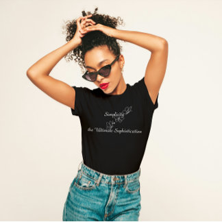 T-shirt "La simplicité est la sophistication ultime"