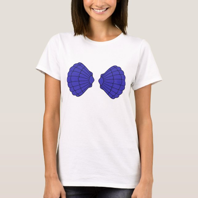 T-shirt La sirène écosse le bleu (Devant)
