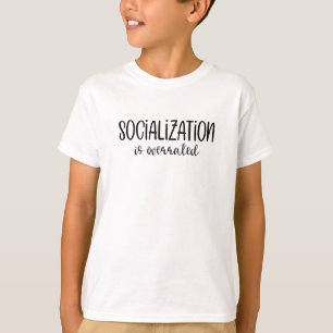 T-shirt La Socialisation Est Surévaluée Homeschool Boys Gi