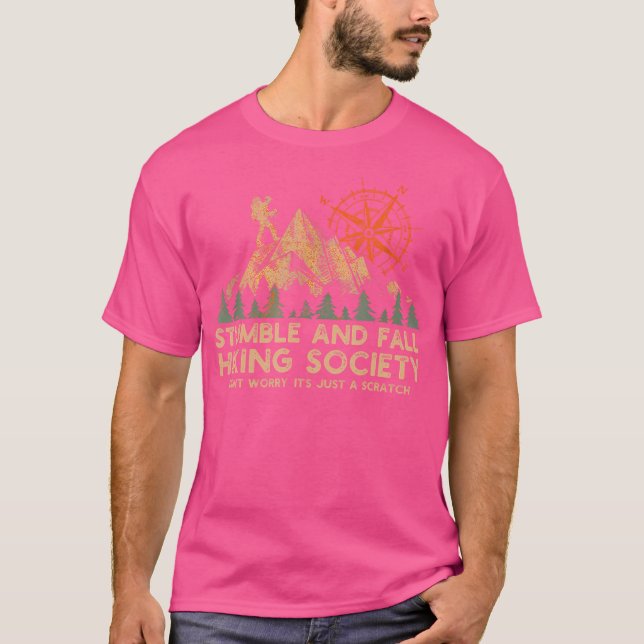 T-shirt La Société De La Randonnée Tombée Ne S'Inquiète Pa (Devant)