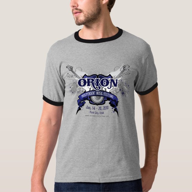 T-shirt La sonnerie des hommes de logo d'ORION (Devant)