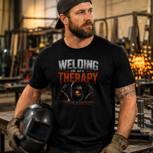 T-shirt La soudure est mon maillot de thérapie drôle de Te