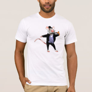 T-shirt La souris Cute Dapper, la souris Dancing Cartoon