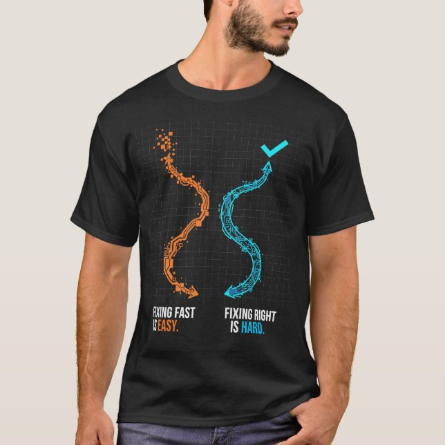 T-shirt La Stabilité Est Temporaire Boucle Infinie DevOps  (Devant)