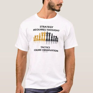 T-shirt La stratégie exige l'observation de la tactique de
