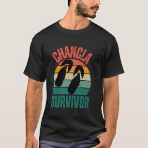 T-shirt La survivante de Chancla Puertorican drôle dire fl