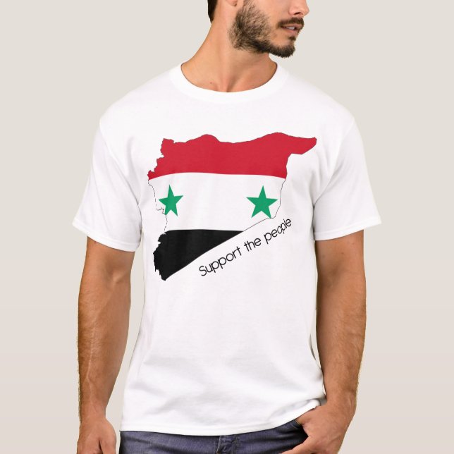 T-shirt La Syrie - soutenez les personnes (Devant)