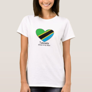 T-shirt La Tanzanie toujours dans ma femme de coeur