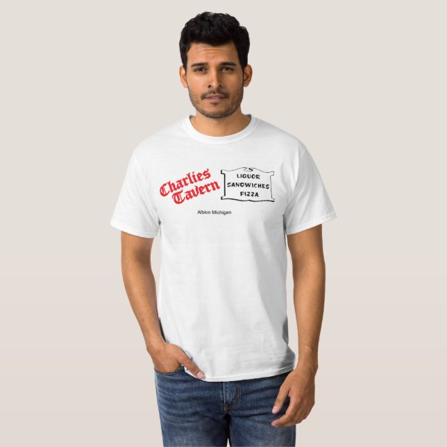 T-shirt La Taverne de Charlie Albion Michigan (Devant entier)