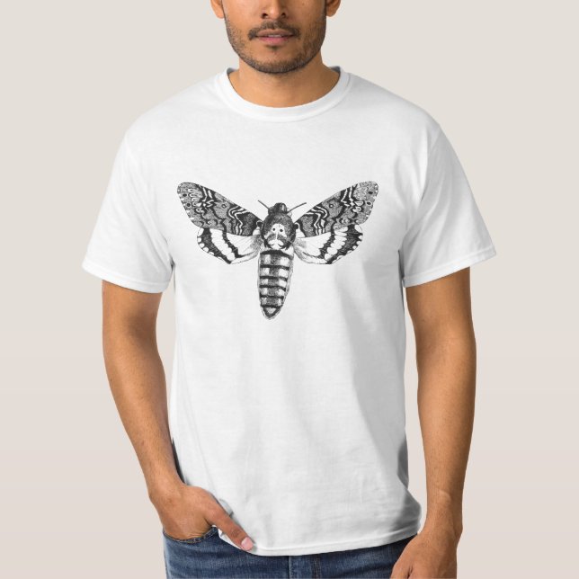 T-shirt La teigne de faucon de la tête de mort (Devant)