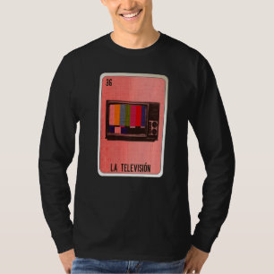 T-shirt La Télévision Cartons de Loto Bingo en argot mexic