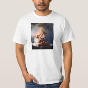 T-shirt La Tempête Sur La Mer De Galilée Peignant Rembra