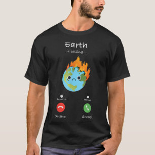 T-shirt La Terre appelle au changement climatique Protecti