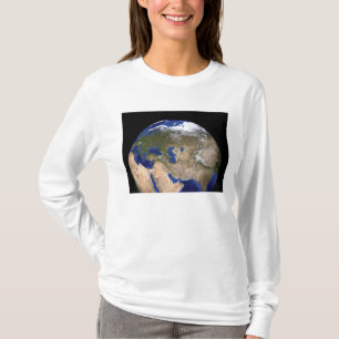 T-shirt La Terre de la prochaine génération de marbre bleu